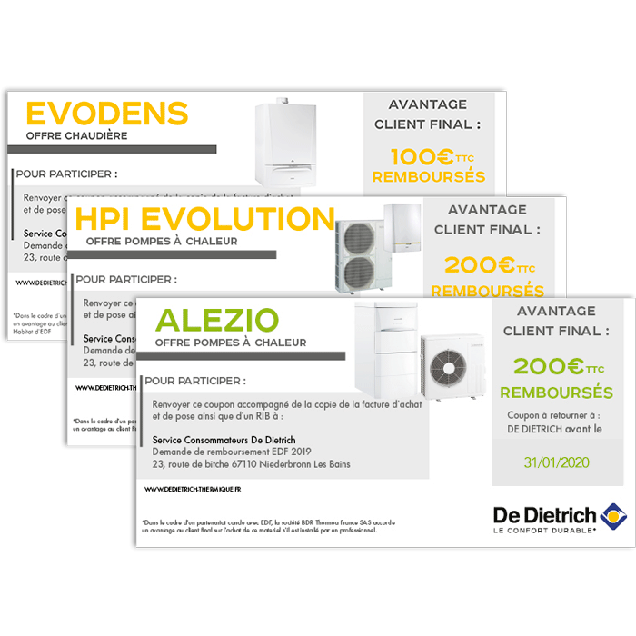 Offre avantage client De Dietrich