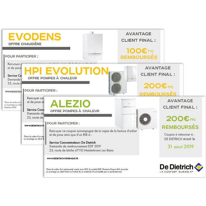 Offre avantage client De Dietrich