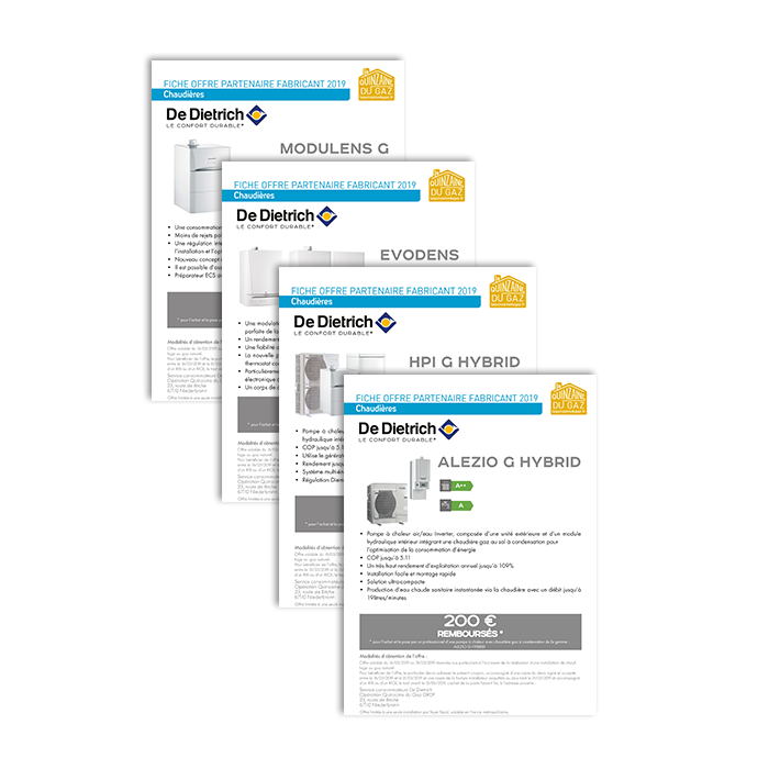 Les coupons de la quinzaine du gaz