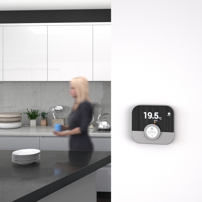 Thermostat d'ambiance connecté Smart TC dans une cuisine