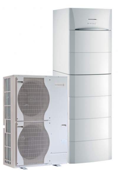Pompes à chaleur air/eau hybride gaz à condensation au sol HP Inverter G hybrid pour chauffage et ecs 1 colonne
