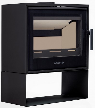 Poêle à bois non hydraulique Arilia de couleur noir anthracite