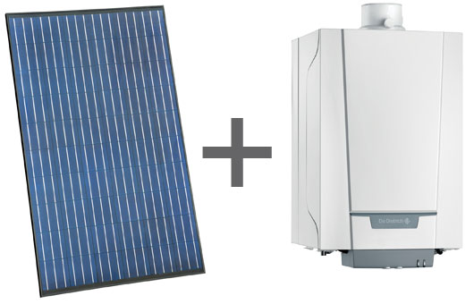 L’association de nos kits PV-SYS.. avec nos chaudières gaz à condensation PMC M