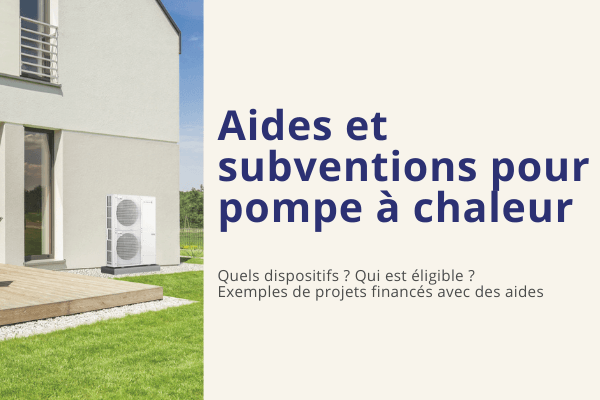 subvention pompe a chaleur